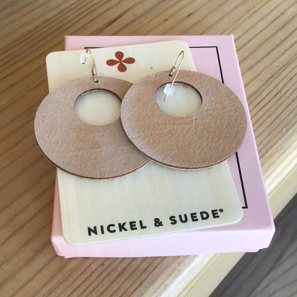 New Leather Novas Brushed Gold Cork Gold Hardware Nickel & Suede - Picture 3 of 4